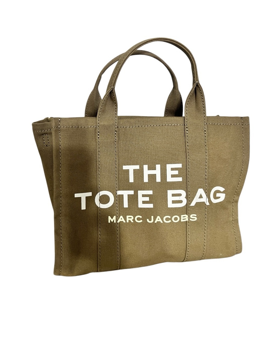 Marc Jacobs Olive Canvas The Tote Bag(Medium)